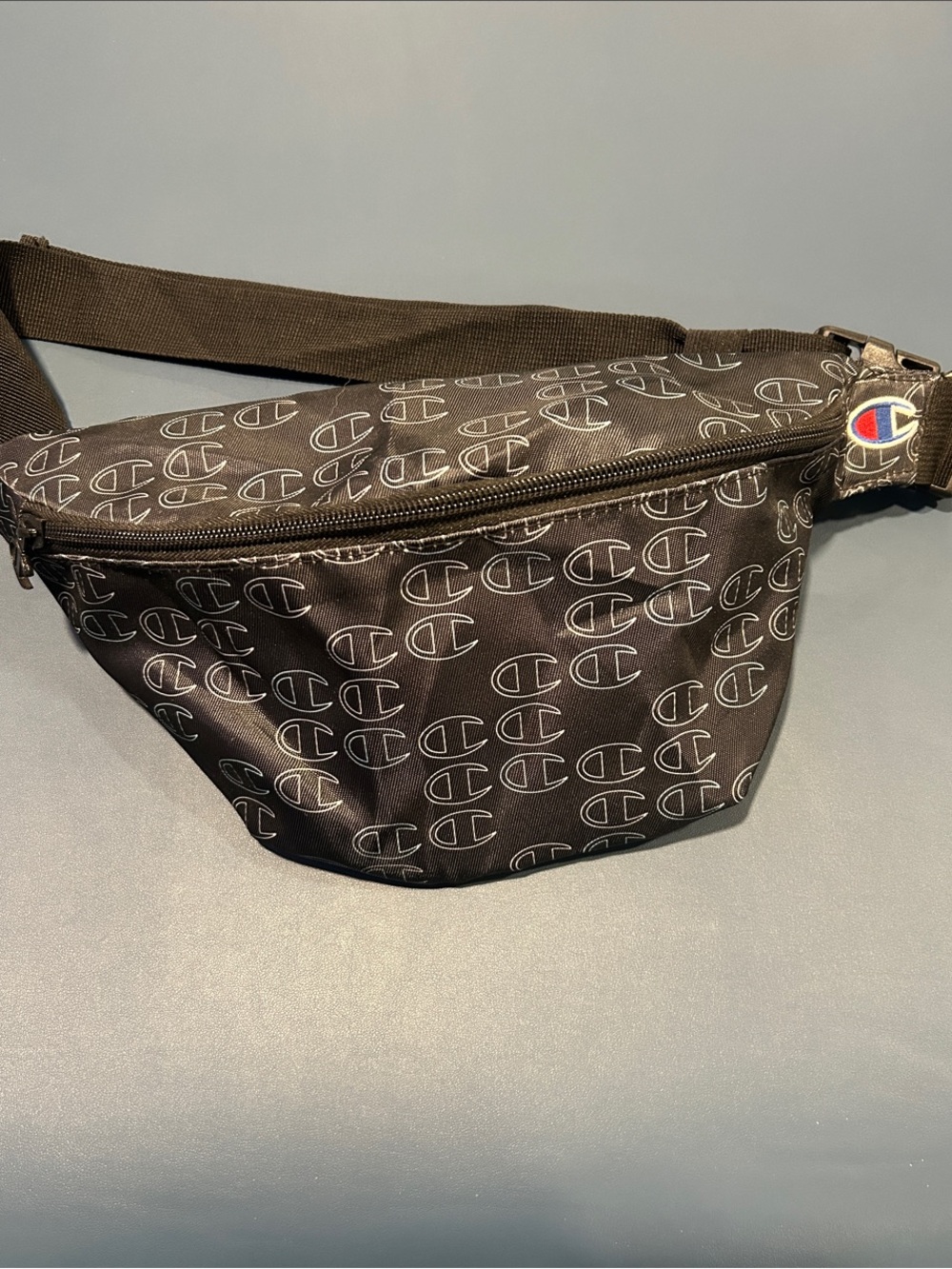 NWOT Champion Black Logo-Print Fanny pack (Waist Bag)